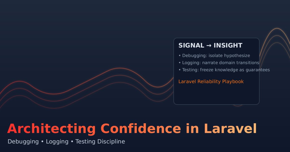 Architecting Confidence in Laravel: A Unified Playbook for Debugging, Intentional Logging, and Testing Discipline